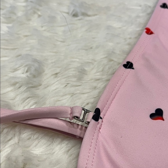 Pink Heart Pattern Kids Swim Set - Picture 5 of 7